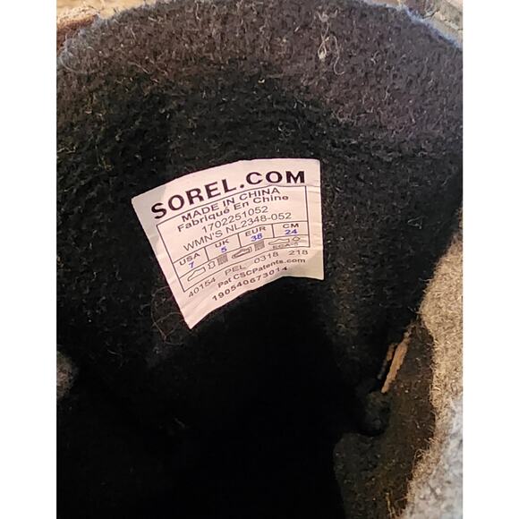 Sorel Women’s Slimpack Lace II Boot‎ Womens size 7 Brown Black Snow Winter - Picture 5 of 6